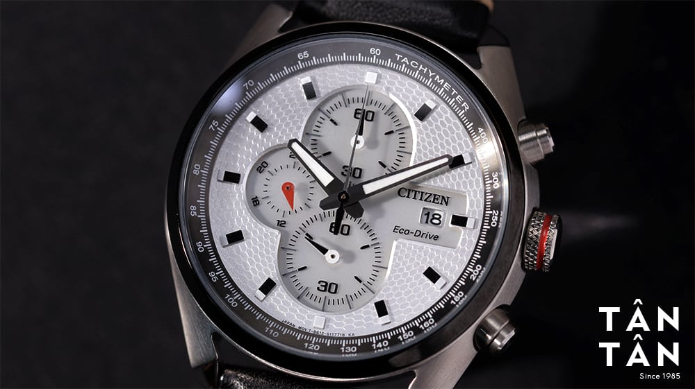 Đồng hồ Citizen CA0361-04A - Bộ vỏ, niềng bezel và núm chỉnh giờ của đồng hồ Citizen CA0361-04A