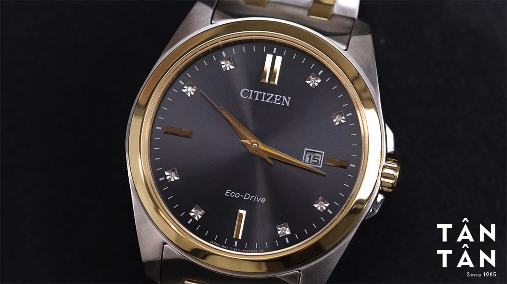 Đồng hồ Citizen BM7107-50E Mặt số vân Sunray đồng tâm có độ chuyển màu ấn tượng