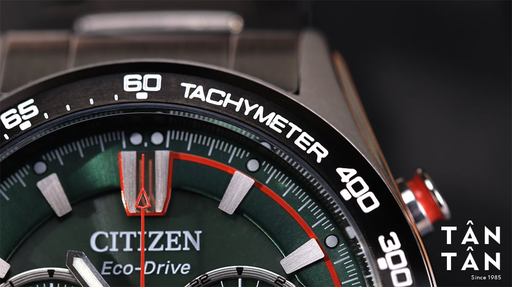 Đồng hồ Citizen CA4486-82X - Vành đo Tachymeter của Citizen CA4486-82X 