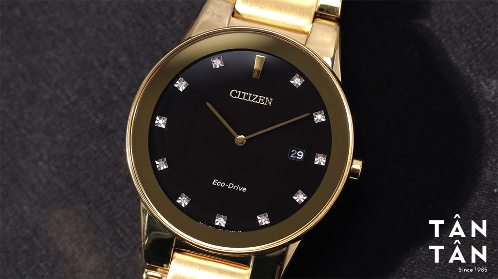 Đồng hồ Citizen AU1062-56G - Mặt số đính đá Swarovski nổi bật của Citizen AU1062-56G