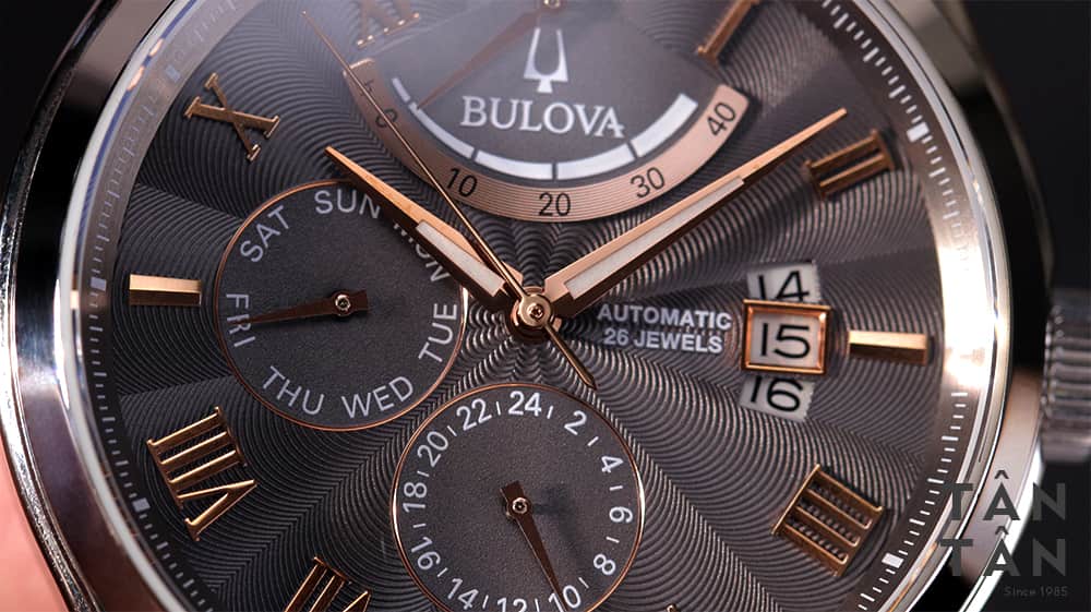 Đồng hồ Bulova 96C143 - Bộ kim dạng lưỡi kiếm thanh lịch nhưng không kém phần mạnh mẽ