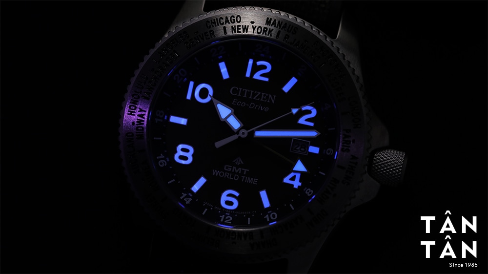 Đồng hồ Citizen BJ7100-23X - Bộ kim và cọc số dạ quang tiện lợi