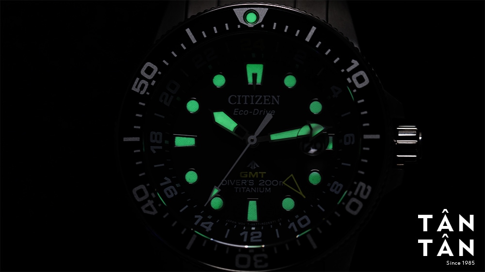 Đồng hồ Citizen BJ7110-89E - Bộ kim và cọc giờ phủ dạ quang của Citizen BJ7110-89E