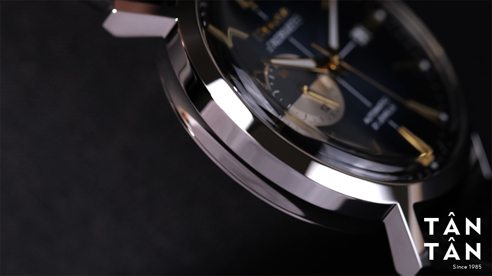 Đồng hồ Bulova 96B374 - Bộ vỏ sáng bóng được mài giũa tỉ mỉ đến từng chi tiết