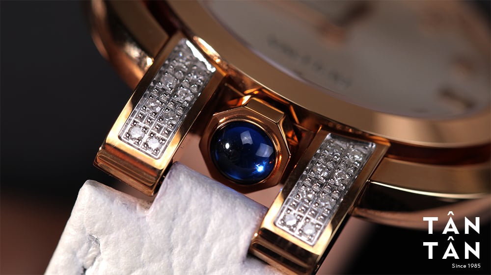 Đồng hồ Bulova 98R243 - Núm chỉnh khảm đá spinel giờ quý phái