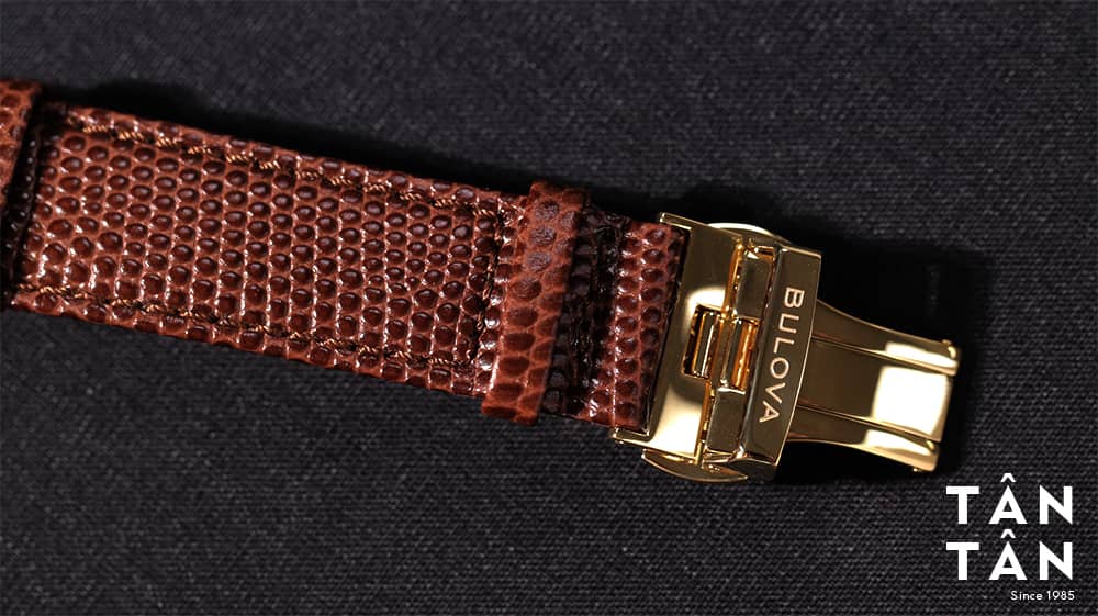 Đồng hồ Bulova 97B192 - Dây đeo da của Bulova 97B192