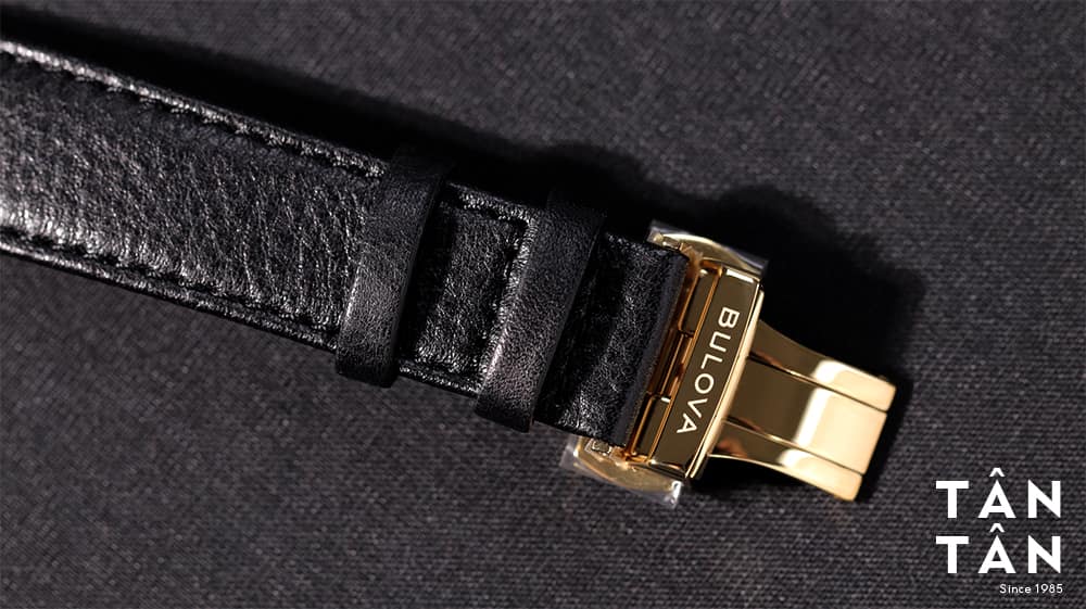 Đồng hồ Bulova 97B197 - Dây da bê cao cấp cùng khóa cân bằng tiện lợi