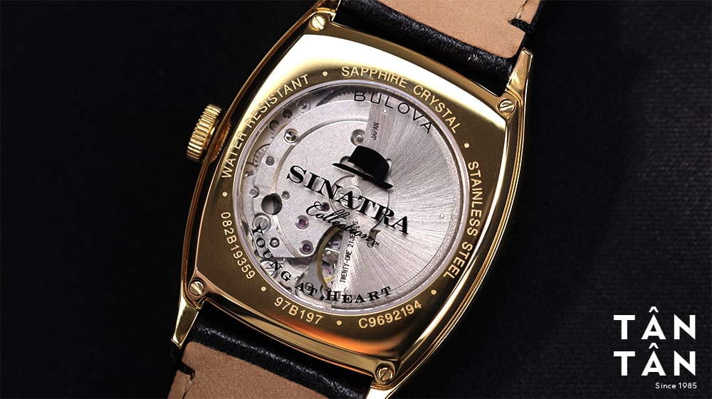 Đồng hồ Bulova 97B197 - Bộ máy Caliber 8215 và biểu tượng mũ fedora sắc nét