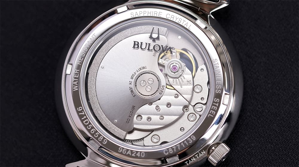 Đồng hồ Bulova 96A240 - Bộ máy Miyota 9029 hoạt động bền bỉ, chính xác