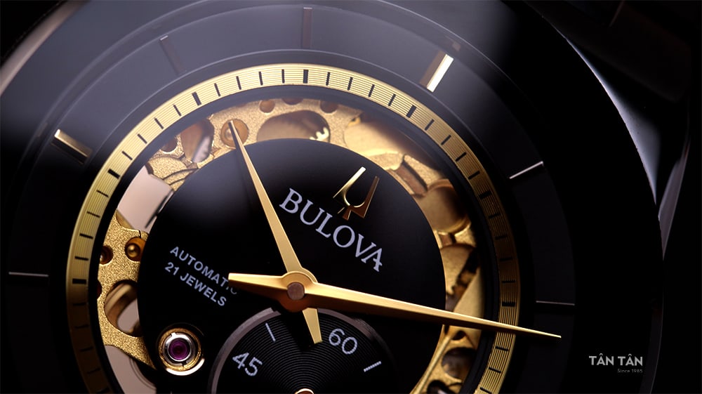 Đồng hồ Bulova 98A291 Logo Bulova đặt ở vòng trong mặt số