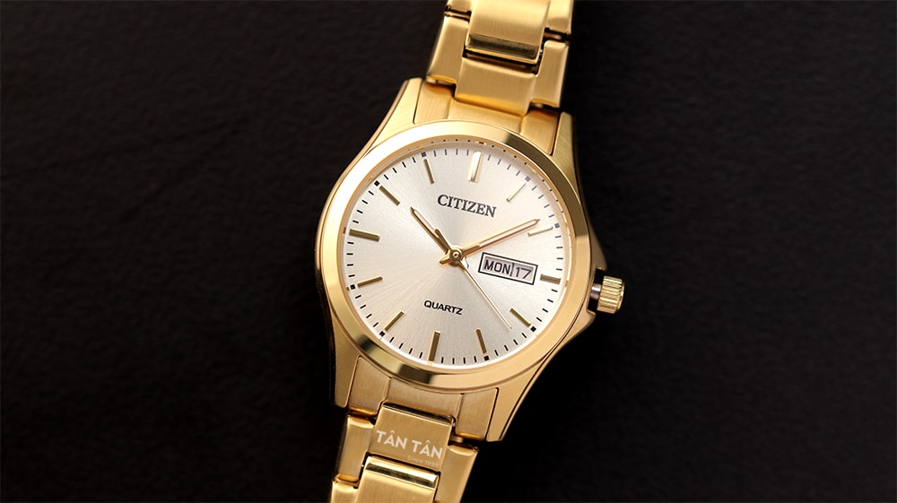 Đồng hồ Citizen EQ0593-85P Tổng thể màu vàng sang trọng
