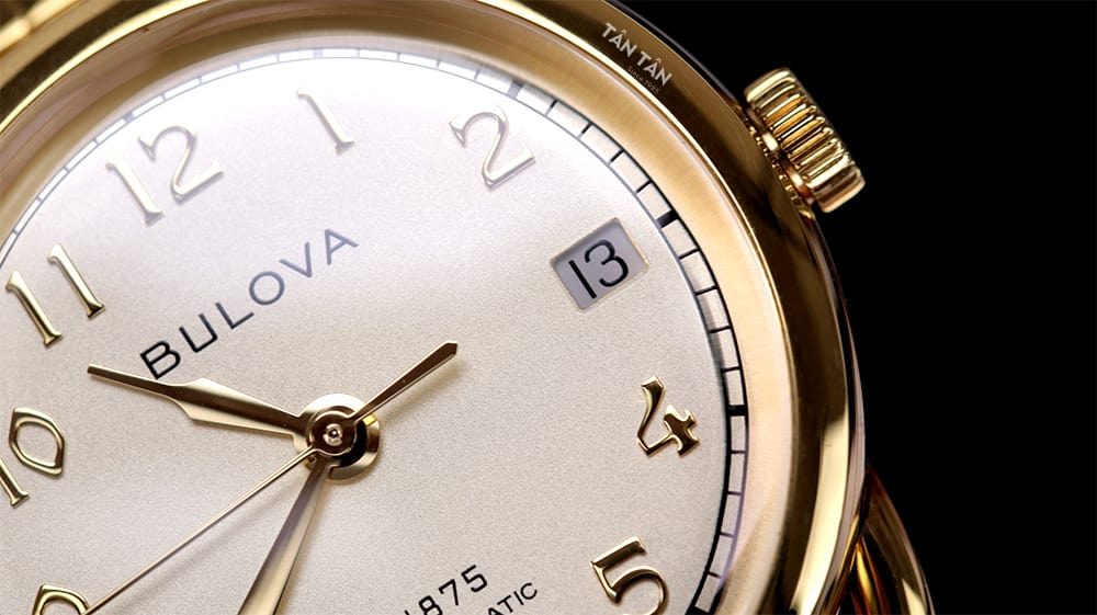 Đồng hồ Bulova 97M118 - Có ô hiển thị lịch ngày ở gốc 3h