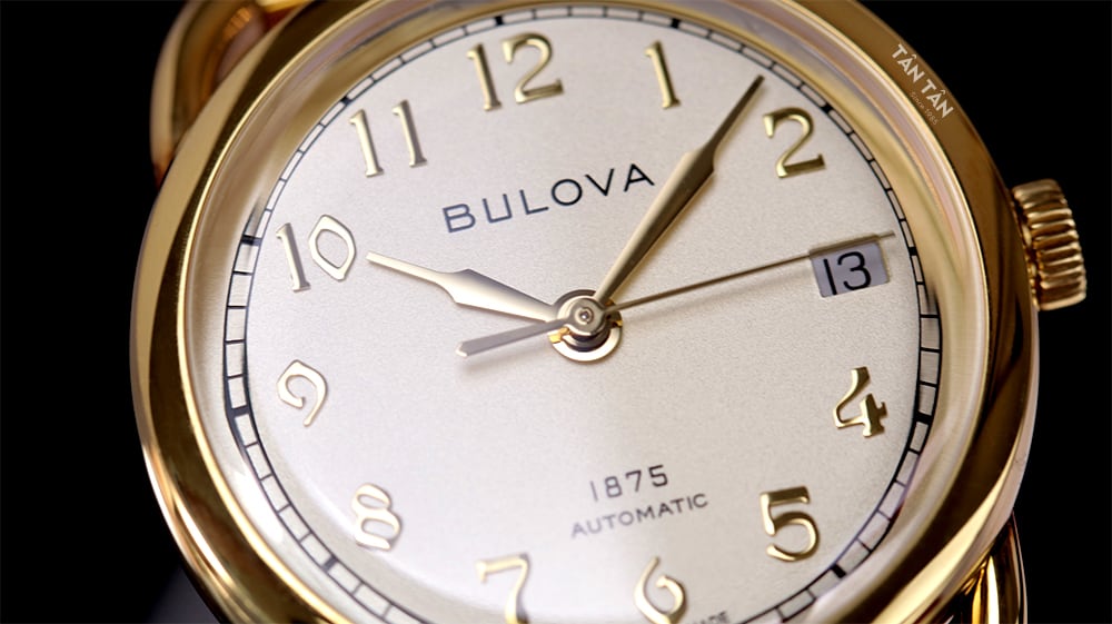 Đồng hồ Bulova 97M118 - Bộ kim mạ vàng sáng bóng