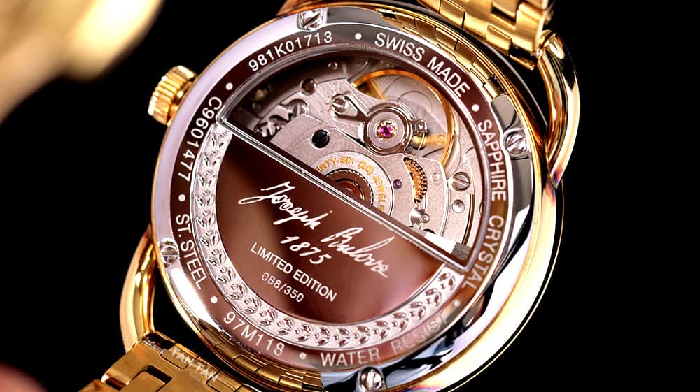 Đồng hồ Bulova 97M118 - Thiết kế lộ máy một nửa ở phía sau