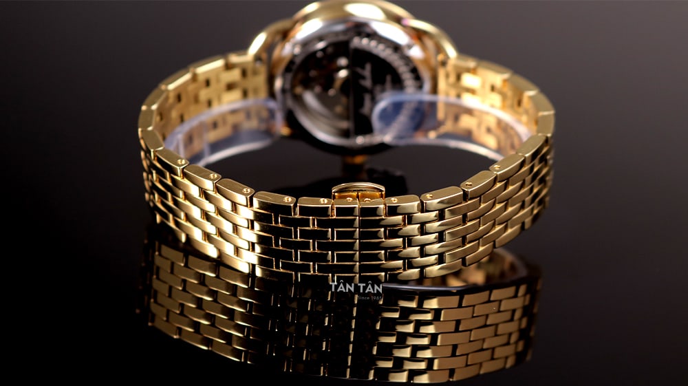 Đồng hồ Bulova 97M118 - Dây đeo thép không gỉ mạ PVD màu vàng sang trọng