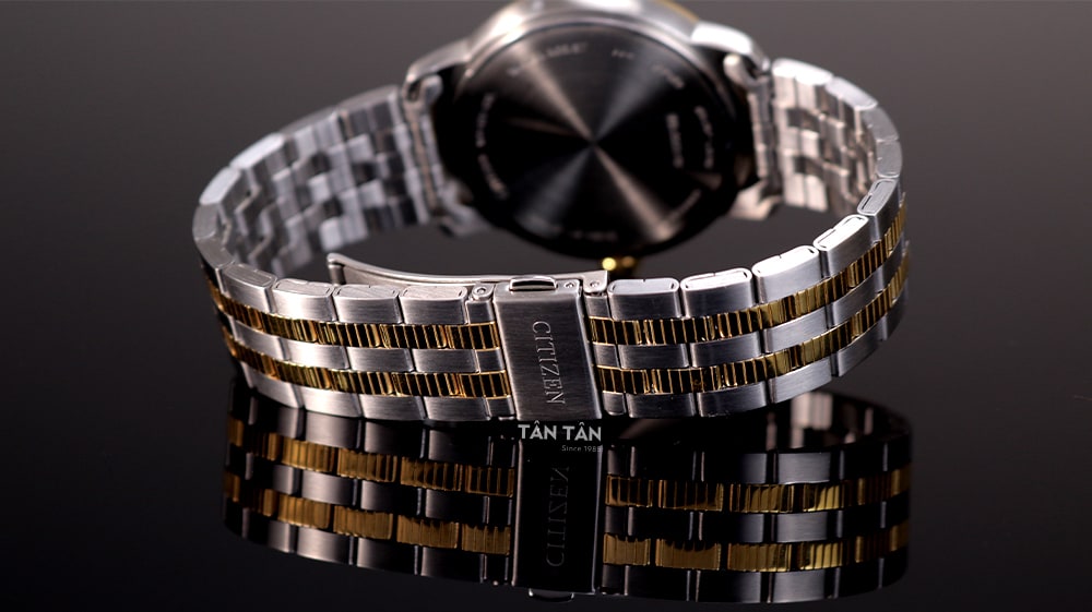 Đồng hồ Citizen BI1084-54P - Dây thép không gỉ chắc chắn cùng khóa bướm tiện lợi
