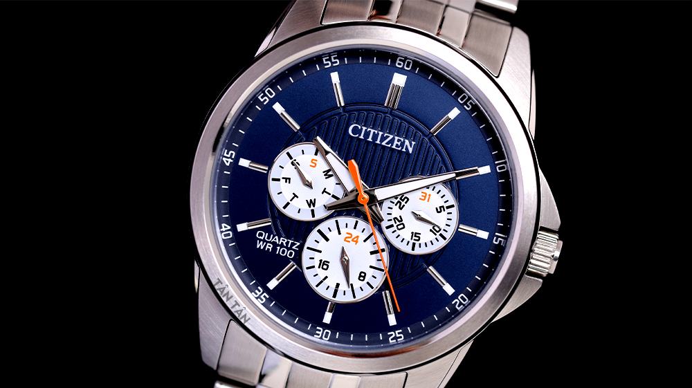 Đồng hồ Citizen AG8340-58L Mặt số màu xanh trẻ trung
