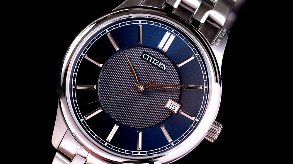 Đồng hồ Citizen BI1050-56L - Thiết kế mặt số màu xanh đơn giản tinh tế