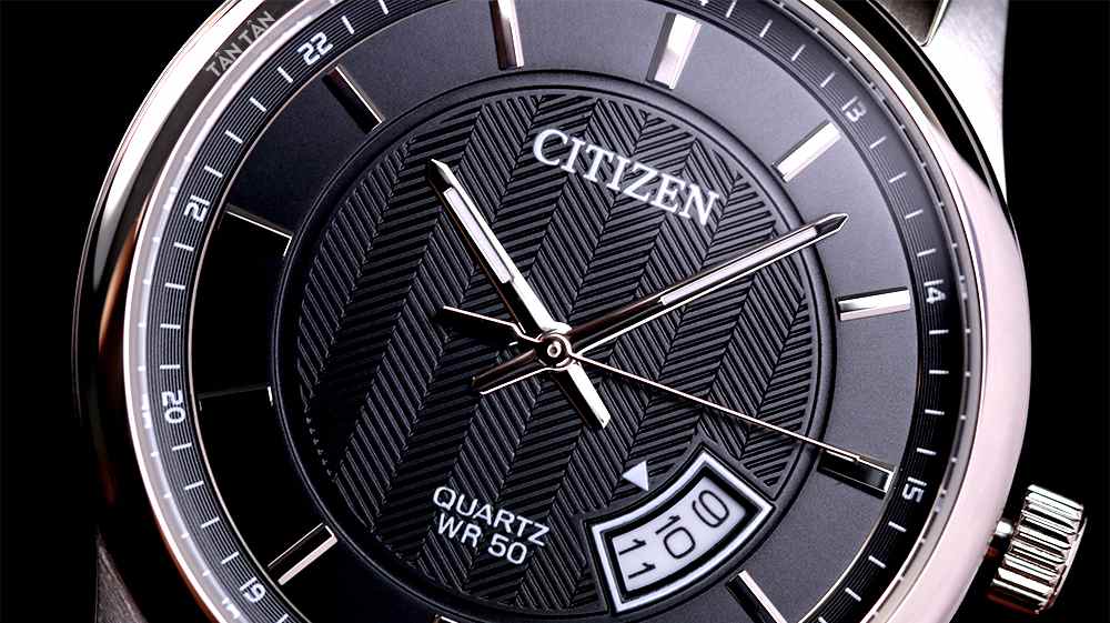 Đồng hồ Citizen BI1050-81E - Mặt số họa tiết sọc chéo đẹp mắt