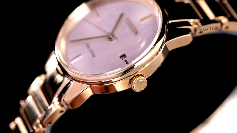 Đồng hồ Citizen EW2539-87Y - Thiết kế vỏ thép mạ PVD mà vàng hồng