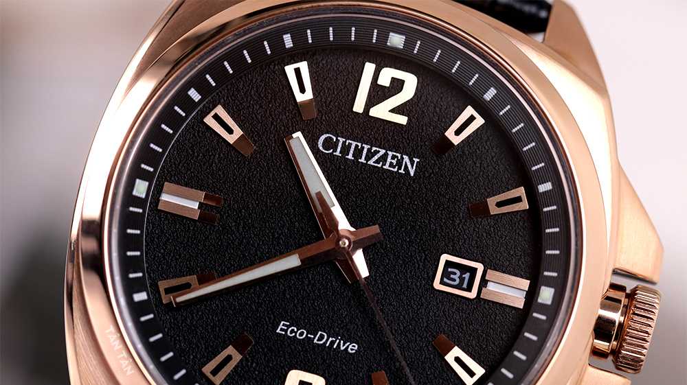 Đồng hồ Citizen AW1723-02E - Logo Citizen trên nền mặt số nhám