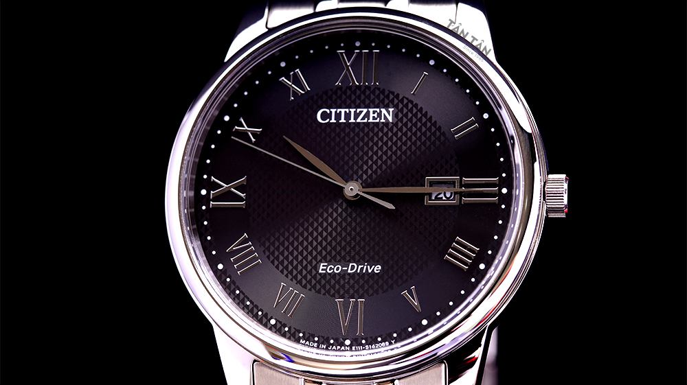 Đồng hồ Citizen BM6970-52E Mặt số màu đen  kết hợp họa tiết vân độc đáo