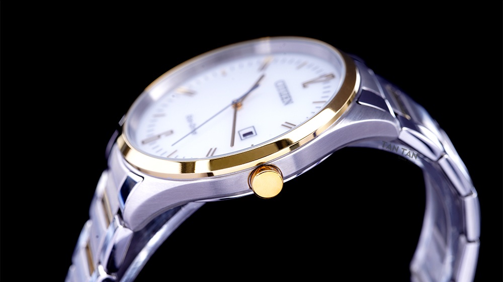 Đồng hồ Citizen BM7354-85A85A - Núm chỉnh giờ dạng nắp chai được mạ vàng gold