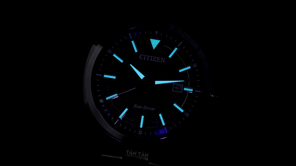 Đồng hồ Citizen AW1147-52L Bộ kim và cọc số được phủ dạ quang tiện dụng