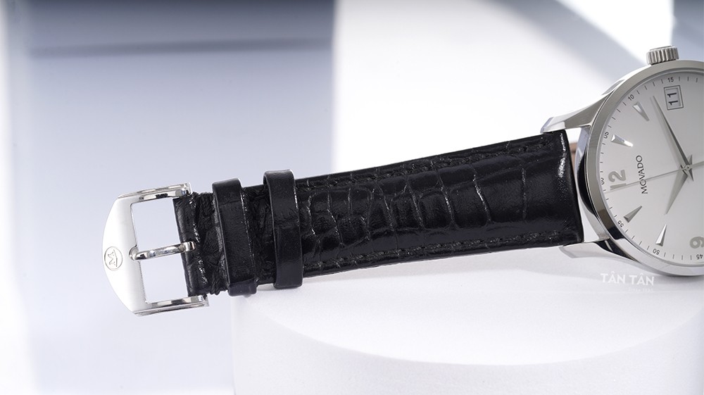 Đồng hồ Movado 0606569 - Movado 0606569 sở hữu dây da với sắc đen trầm tĩnh