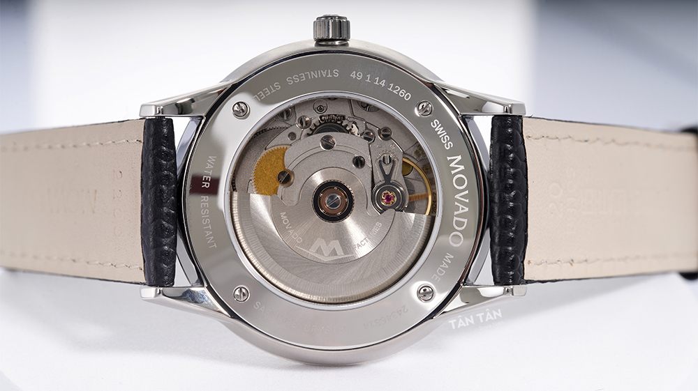 Đồng hồ Movado 0607473 - Thiết kế lộ bộ máy cơ Automatic chuẩn Thụy Sĩ của Movado 0607473