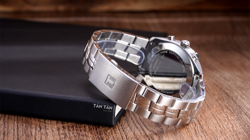 Đồng hồ Tissot T101.417.11.051.00 -  Dây đeo thiết kế 3 mắt chắc chắn kết hợp đánh bóng xen kẽ phay xước 