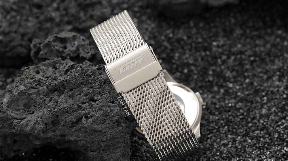 Đồng hồ Tissot T019.430.11.041.00 - Dây đeo dạng lưới mỏng nhẹ với khóa gập trượt của Tissot T019.430.11.041.11