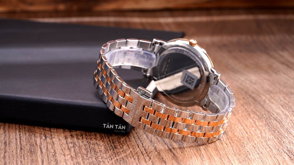 Đồng hồ Tissot T122.410.22.033.00 - Dây đeo thép không gỉ phối demi vàng hồng của Tissot T122.410.22.033.00