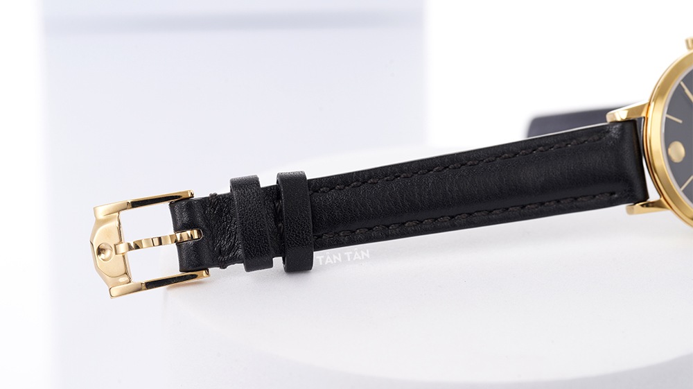 Đồng hồ Movado 0607095 - Dây da bê màu đen mềm mại với khóa cài tiện lợi của Movado 0607095