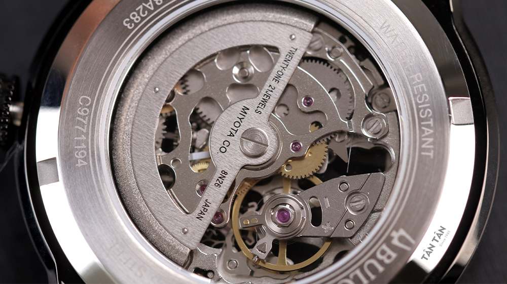 Đồng hồ Bulova 98A165 - Bulova 98A165 được trang bị bộ máy Automatic Miyota 8N26 của Nhật Bản