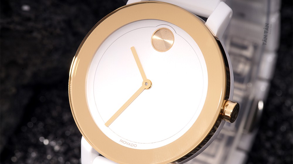 Đồng hồ Movado 3600710 - Bộ 2 kim kiểu Baton cùng chấm tròn độc quyền của Movado 3600710