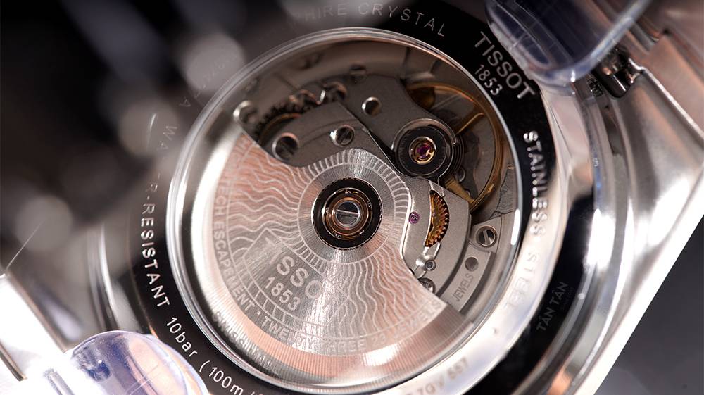 Đồng hồ Tissot T137.407.11.501.00 - Bộ máy cơ Powermatic 80 được trang bị lò xo chống sốc Novodiac 