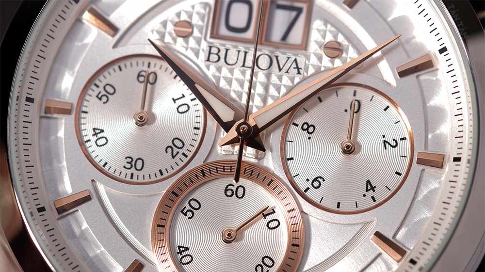 Đồng hồ Bulova 96B309 Ba mặt phụ của đồng hồ đồng hồ Bulova 96B309