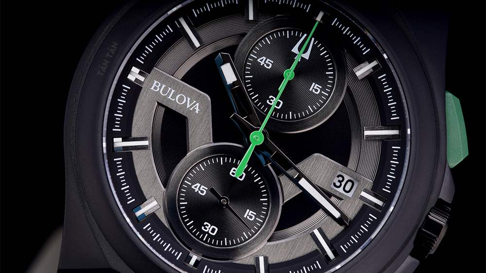 Đồng hồ Bulova 98B381 - Bộ 5 kim và mặt phụ chức năng Chronograph của Bulova 98B381