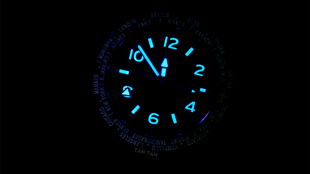 Đồng hồ Citizen BJ7107-83E -Bộ kim và cọc số dạ quang tiện lợi