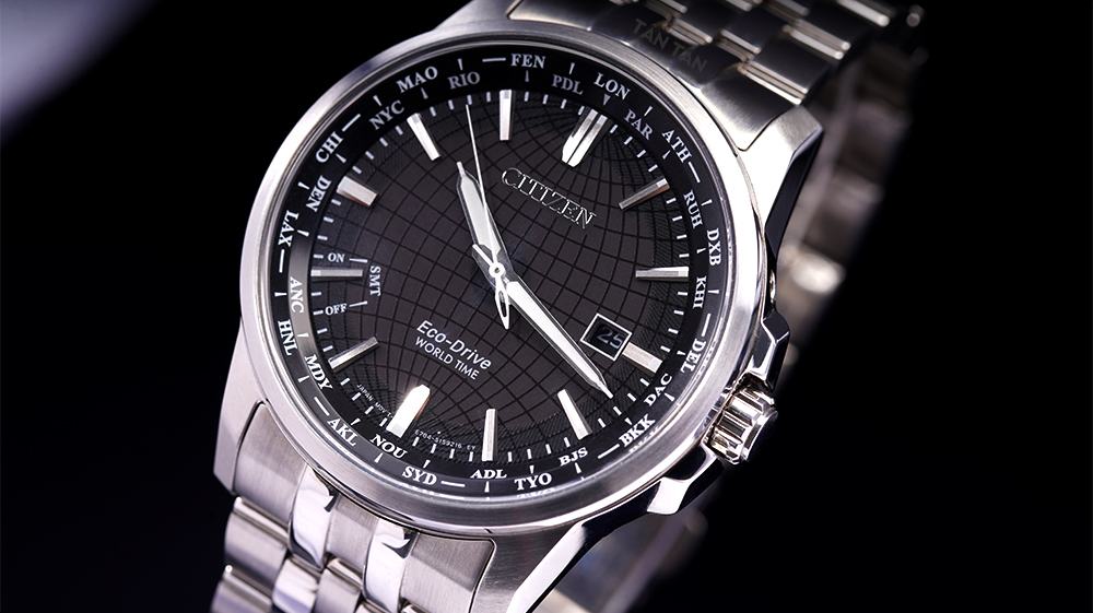 Đồng hồ Citizen BX1001-89E Thiết kế mặt số ấn tượng với tính năng xem giờ đa quốc gia