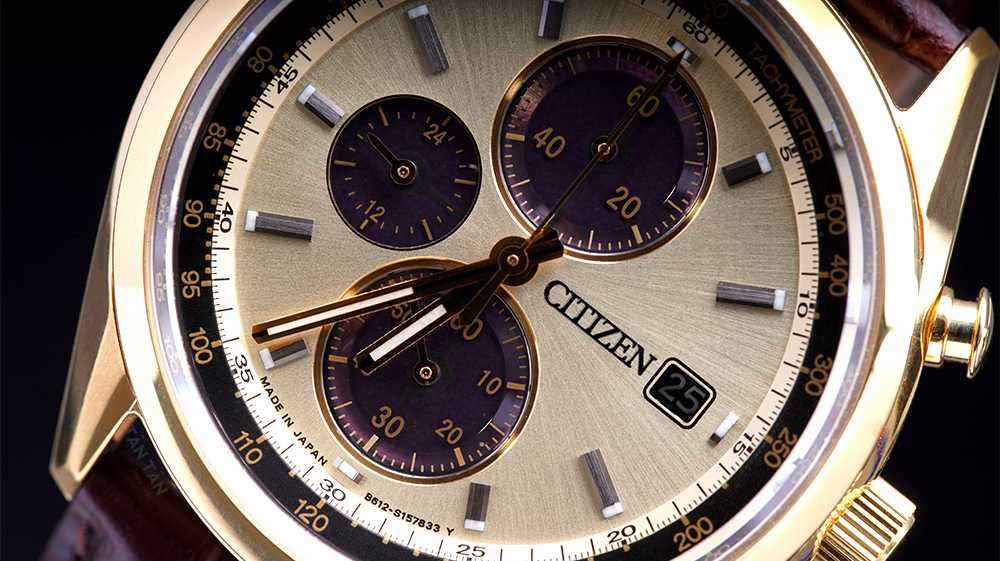Đồng hồ Citizen CA0452-01P Mặt số chải tia đồng tâm mạ vàng Citizen CA0452-01P