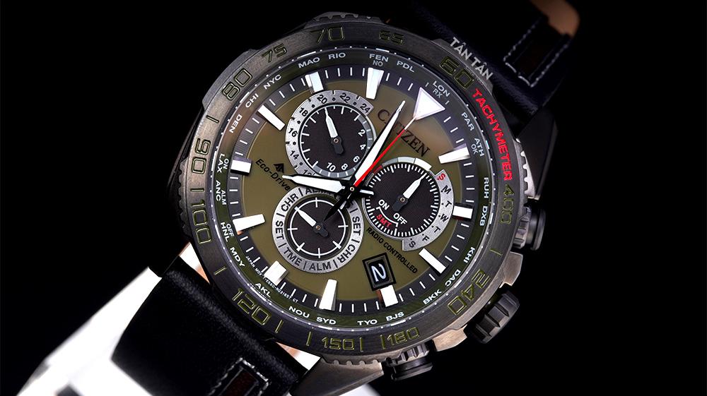 Đồng hồ Citizen CB5037-17X Thiết kế mặt số hiển thị nhiều chức năng