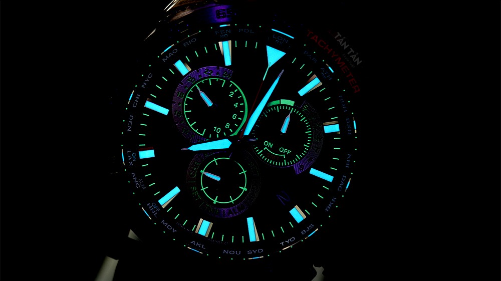 Đồng hồ Citizen CB5037-17X - Các điểm đặc biệt của đồng hồ được hiển thị dạ quang siêu sáng