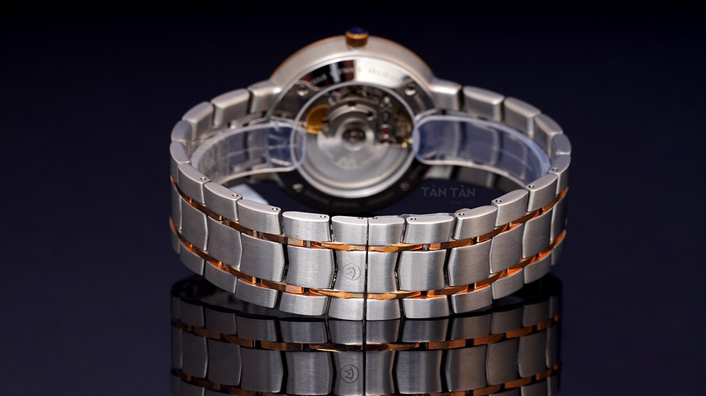 Đồng hồ Movado 0607063 - Dây đeo thép không gỉ phối demi vàng hồng sang trọng