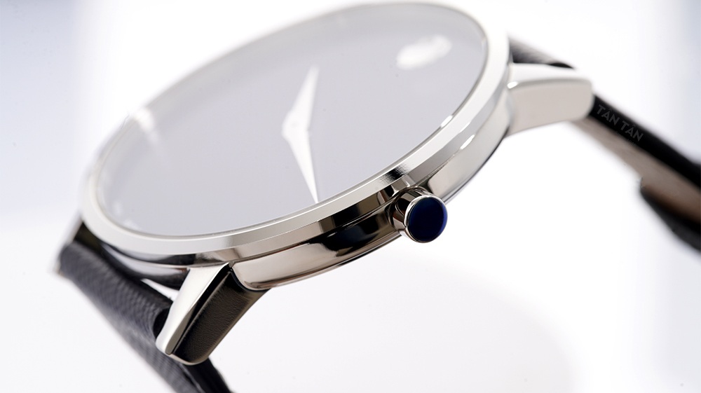 Đồng hồ Movado 0307197 - Thiết kế vỏ đồng hồ đánh bóng toàn bộ sang trọng