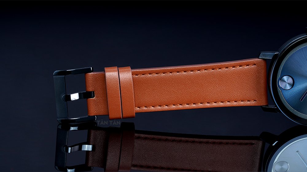 Đồng hồ Movado BOLD 3600520 - Dây đeo bằng da bê cao cấp màu nâu sáng với khóa cài mạ ion xanh