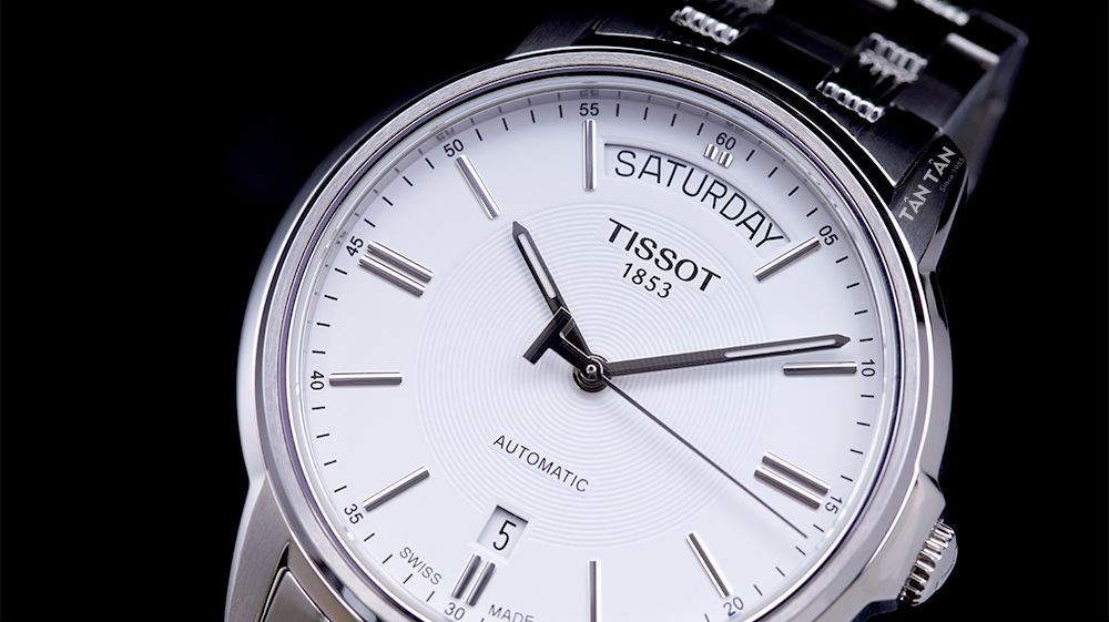 Đồng hồ Tissot T065.930.11.031.00 - Bộ kim dạng bút chì và các cọc số được đánh bóng tỉ mỉ nổi bật