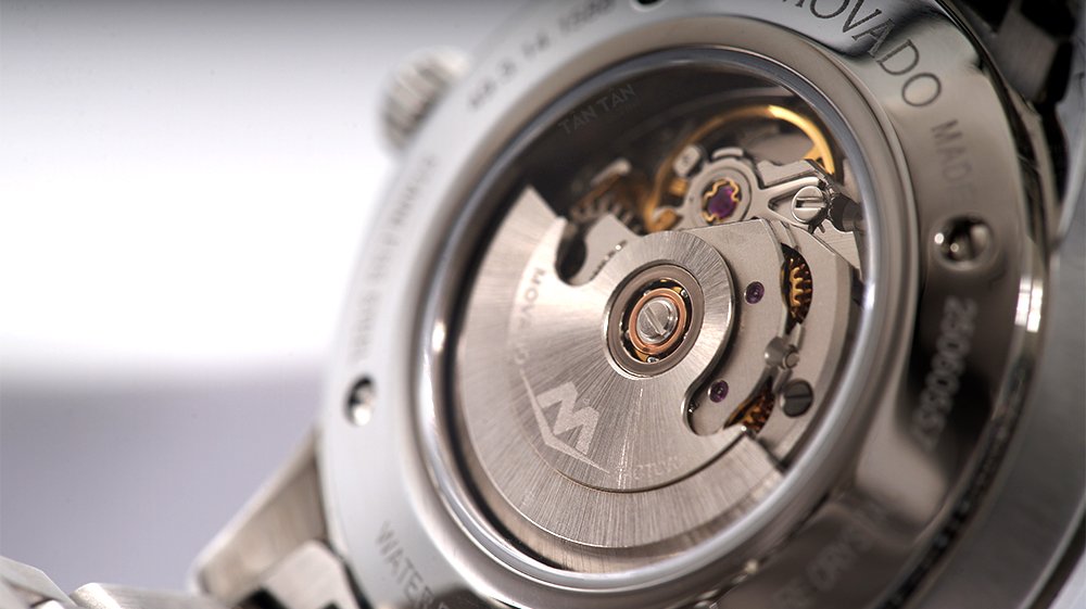 Đồng hồ Movado 0607461 - Thiết kế skeleton phô diễn bộ máy cơ Automatic của Thụy Sĩ