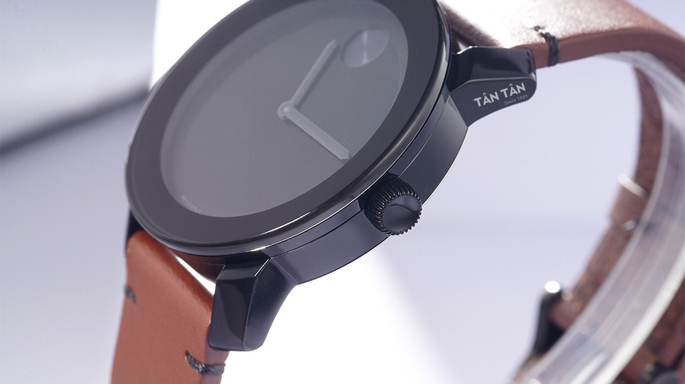 Đồng hồ Movado 3600600 - Bộ vỏ thép không gỉ dày dặn mạ ion đen sang trọng của Movado 3600600